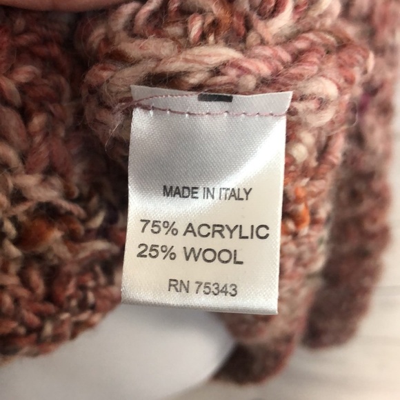 Elsamanda Italy Cowl Neck Knit Oversized Made in Italy Sweater-Size Large - Picture 6 of 7